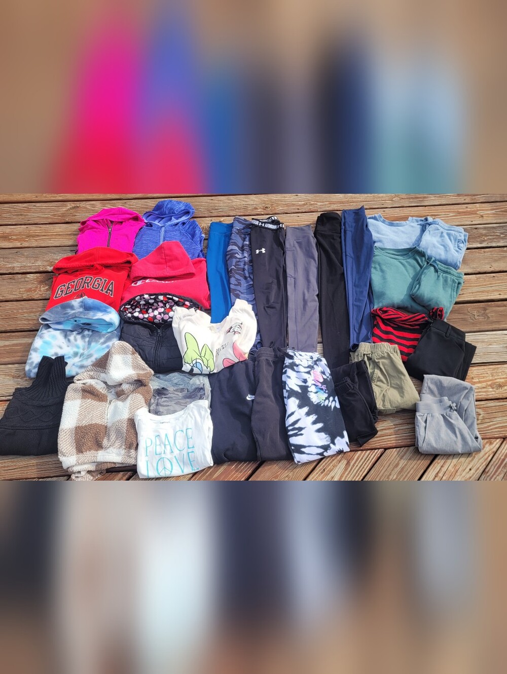 Girls Clothing Lot - Multi-Color Activewear & Tops Pants Legging Sweatshirts